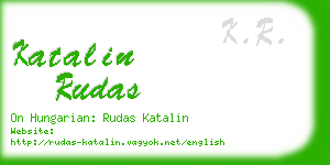 katalin rudas business card